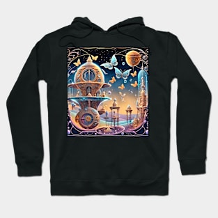 Fantasy world with butterflies Hoodie